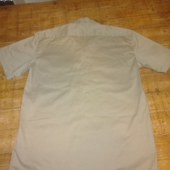 Dickies short sleeve work shirt Size L Charcoal and Khaki - Picture 8 of 9